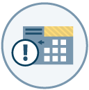 MYS-Service-and-Offering-icons_05 Icon for Services with a folder and exclamation mark